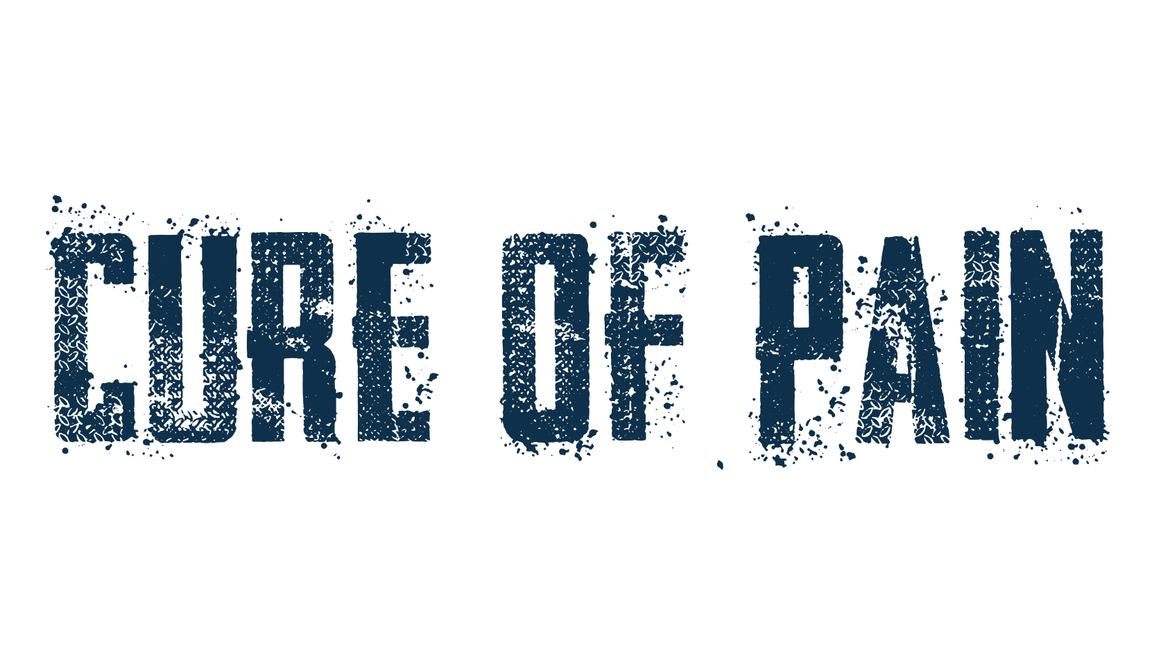 Cure Of Pain, fancy destroy decorative font preview