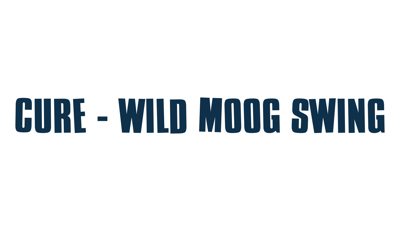 Cure - Wild Moog Swing, fancy various decorative font preview