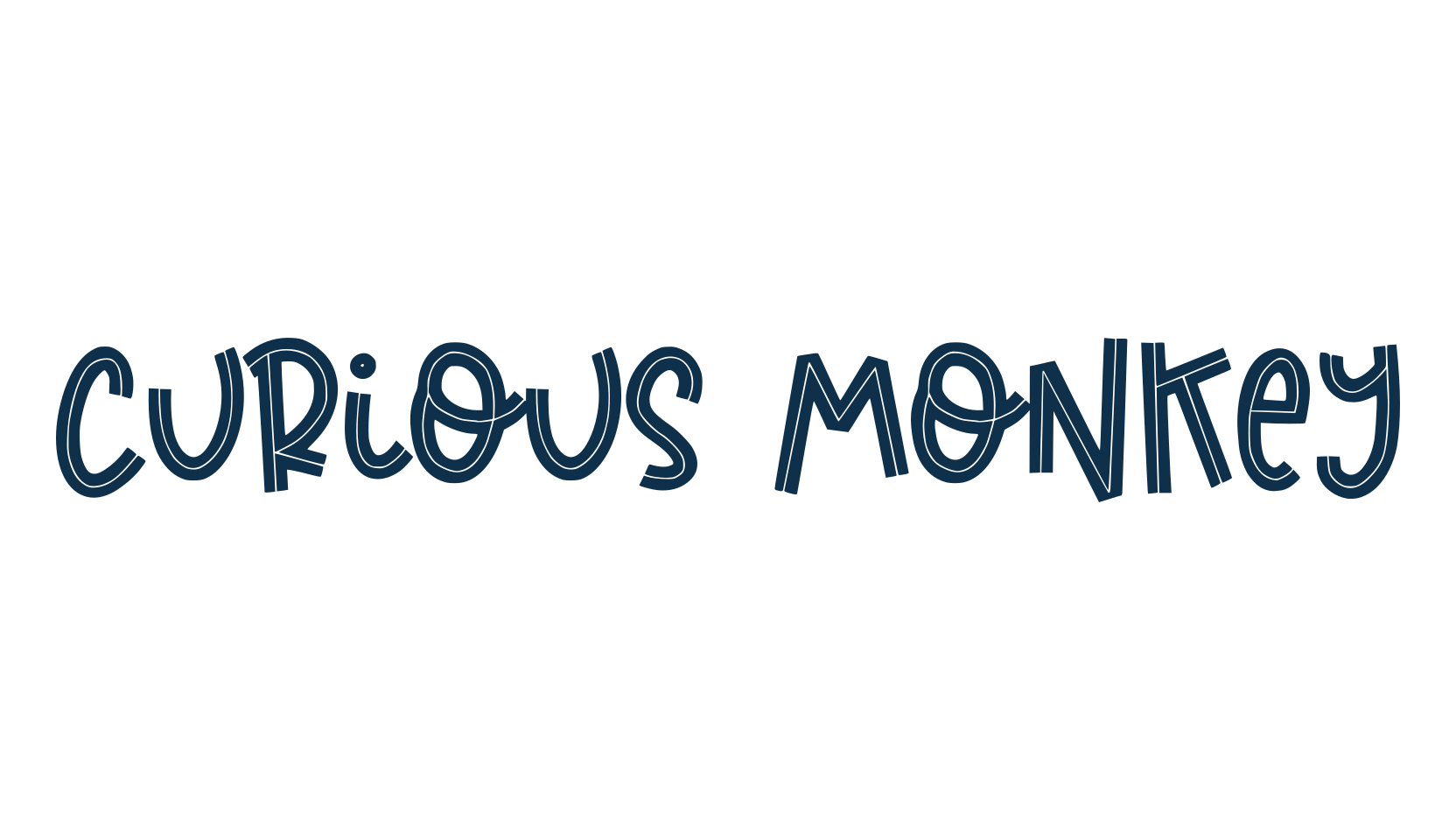 Curious Monkey, various font preview
