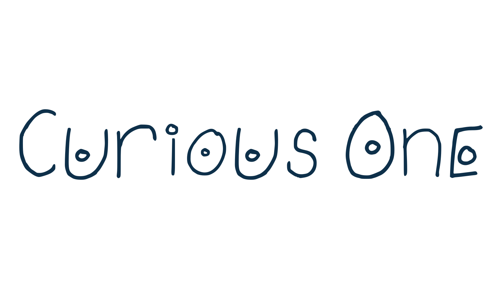 Curious One, script handwritten fancy decorative calligraphy font preview