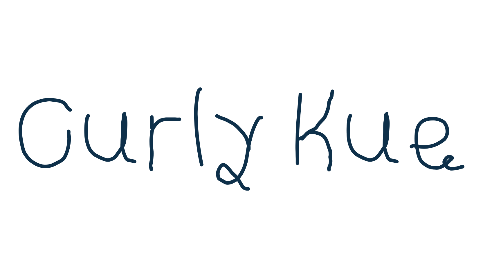 Curly Kue, script handwritten fancy decorative calligraphy font preview
