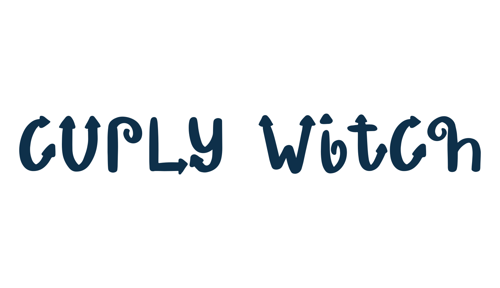Curly Witch, fancy decorative font preview