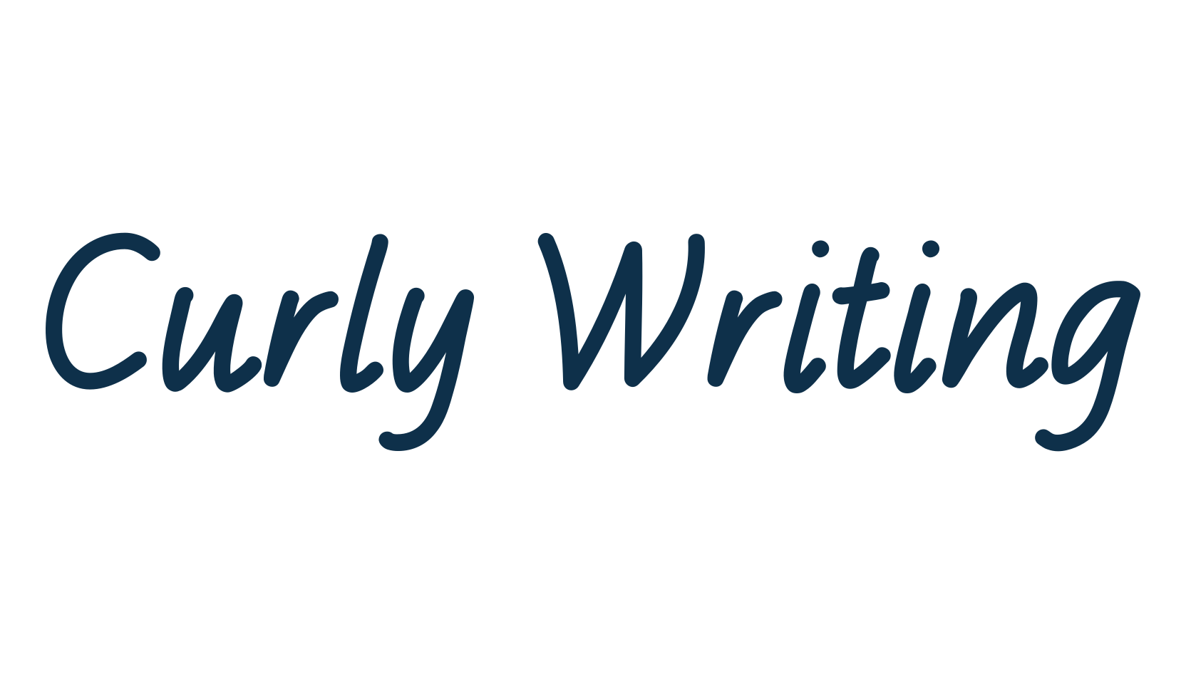 Curly Writing, script handwritten fancy decorative calligraphy font preview