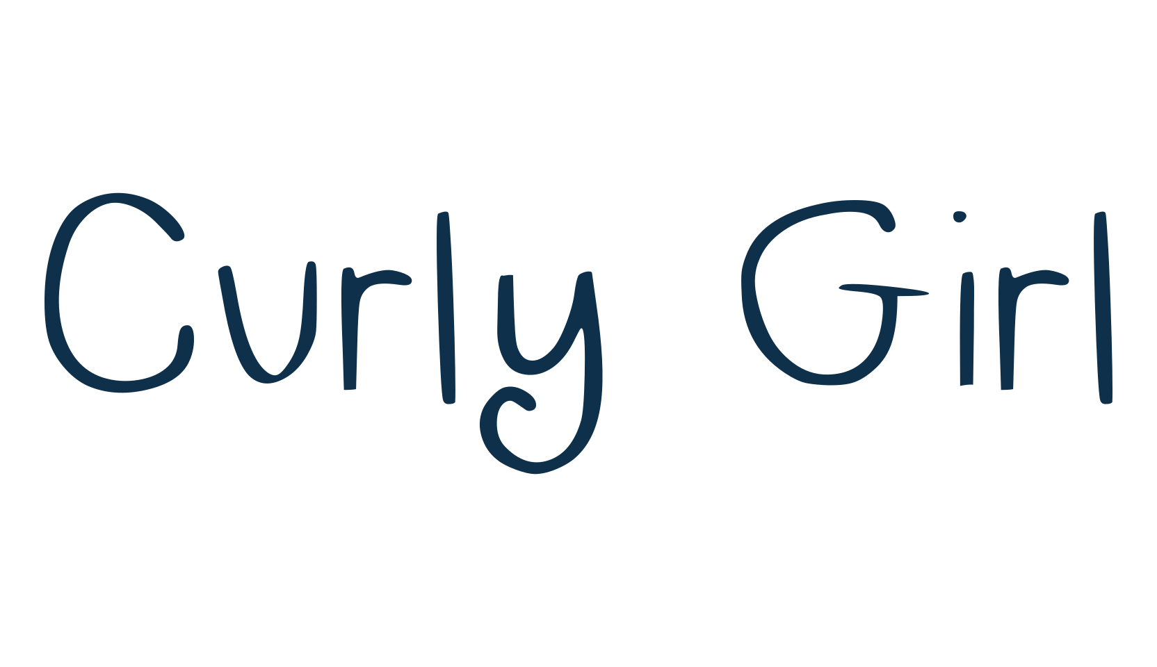 Curly Girl, script handwritten fancy decorative calligraphy font preview