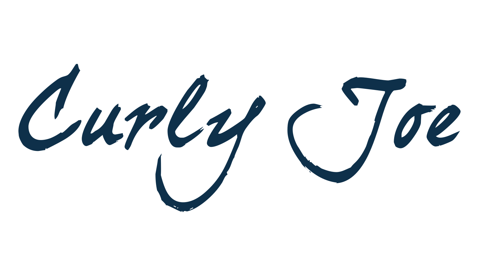 Curly Joe, script handwritten fancy decorative calligraphy font preview