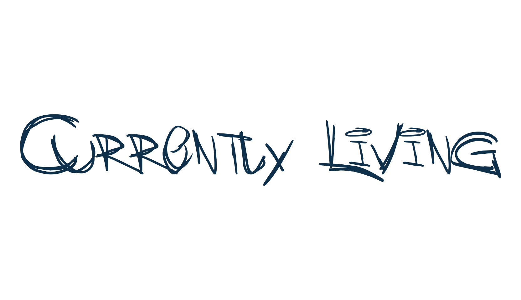 Currently Living, trash font preview