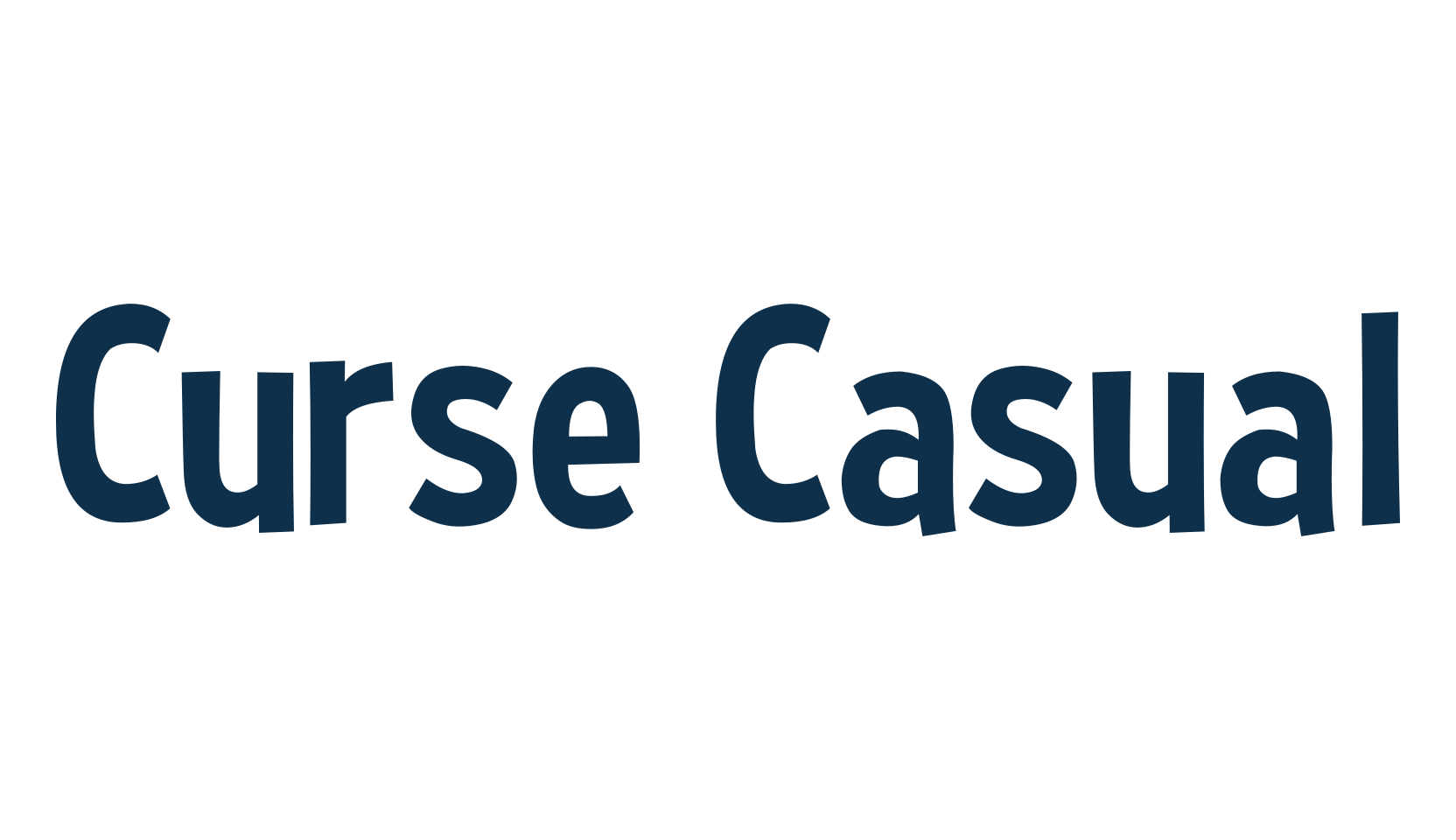 Curse Casual, cartoon font preview