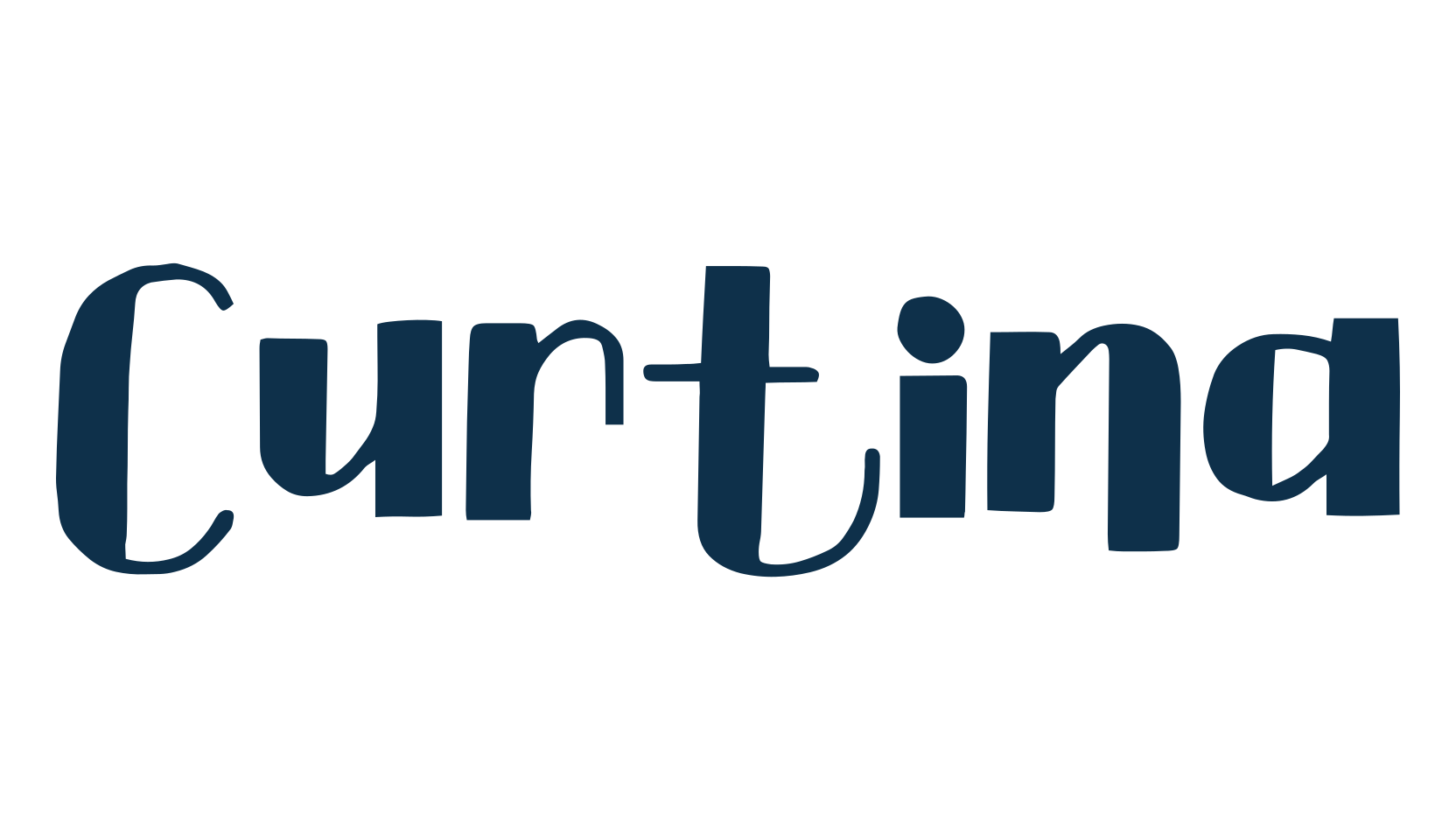 Curtina, fancy various decorative font preview
