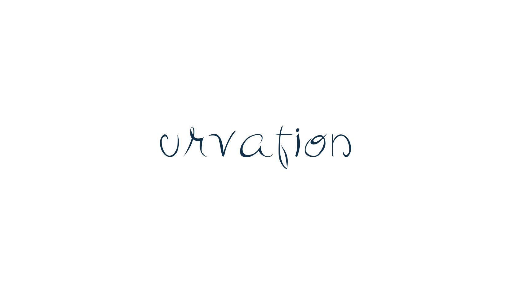 Curvation, fancy curly decorative font preview