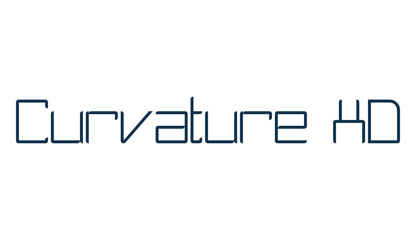 Curvature XD, fancy various techno sci-fi font preview