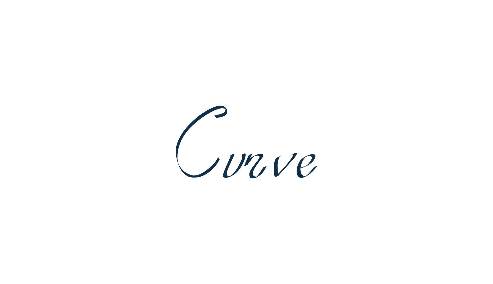 Curve (curve-font), calligraphy font preview