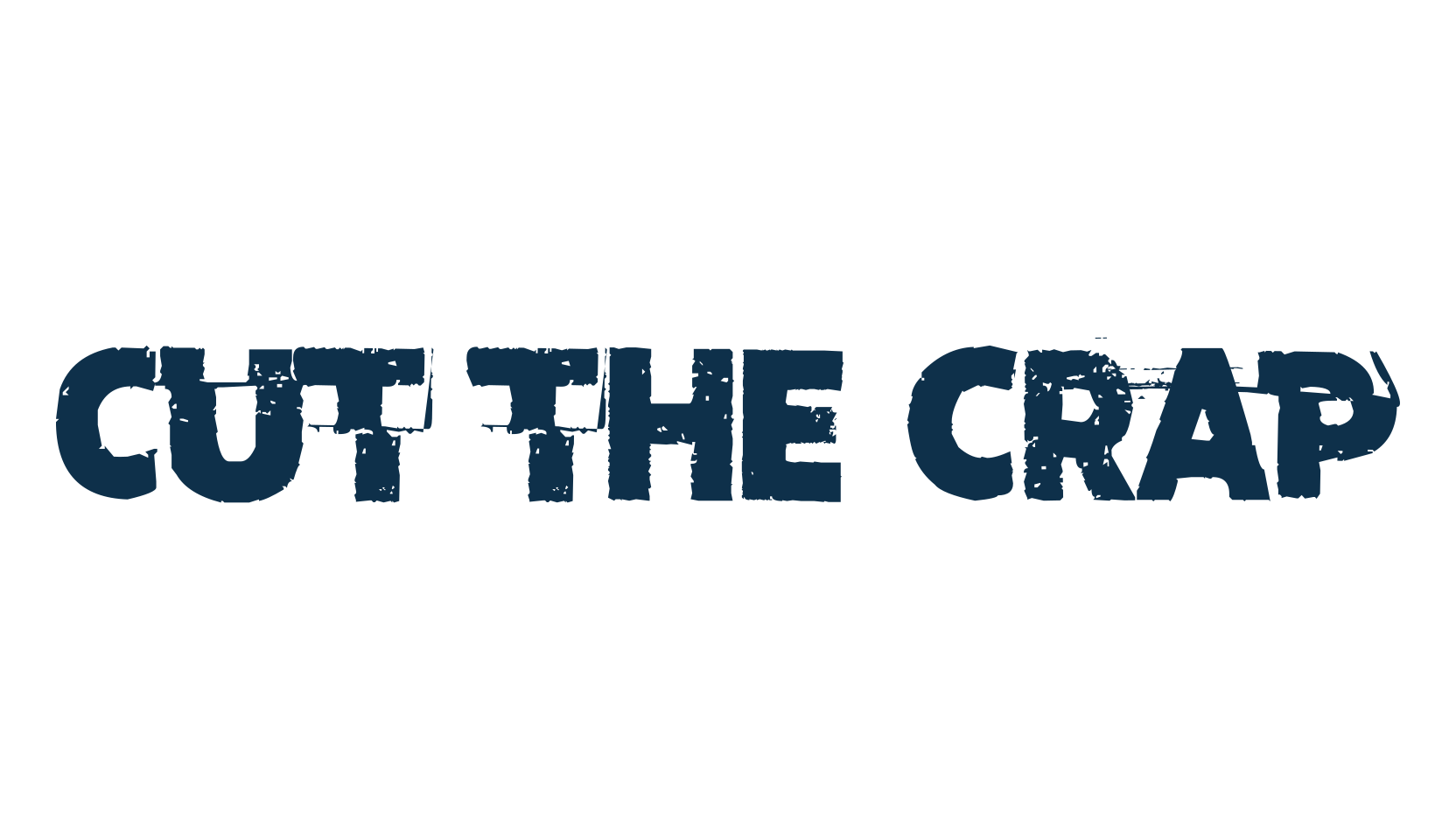 Cut the crap, fancy eroded decorative font preview