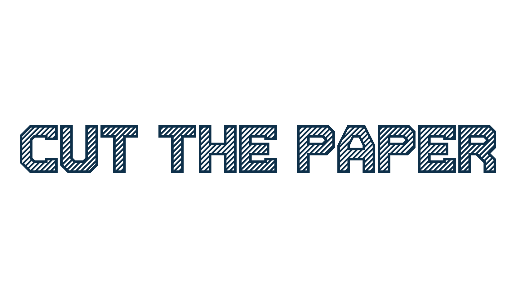 Cut the paper, fancy various techno sci-fi font preview
