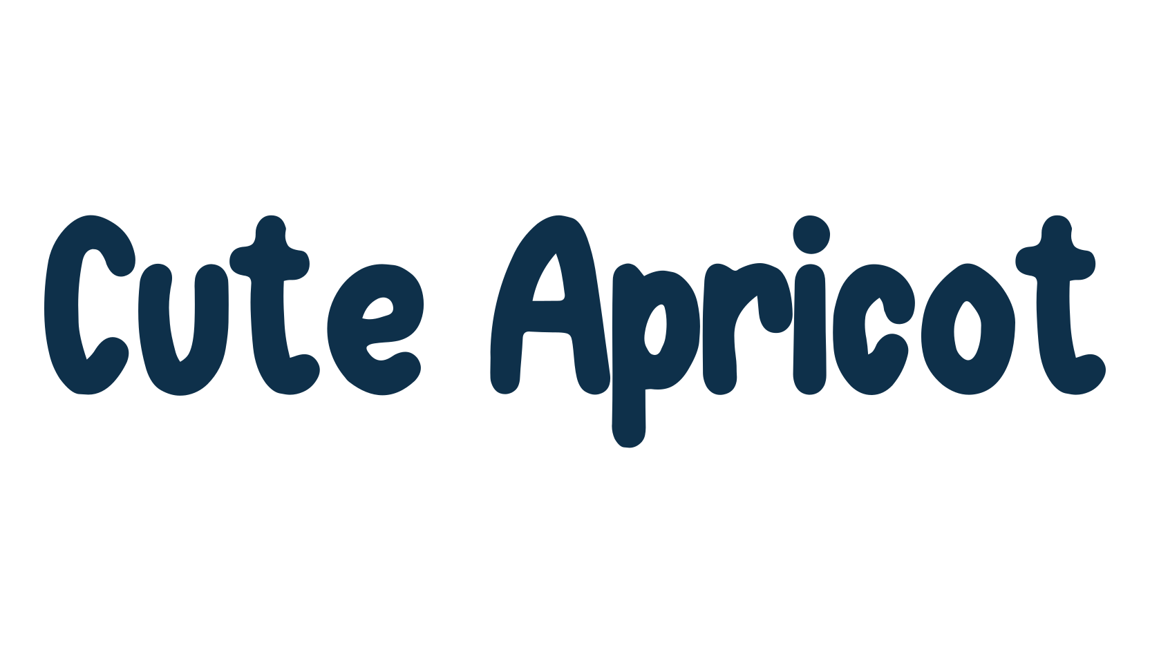 Cute Apricot, script handwritten fancy decorative calligraphy font preview
