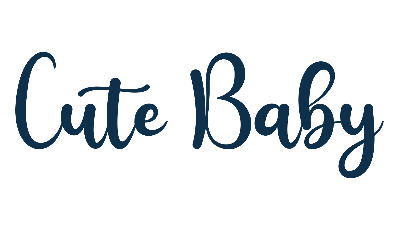 Cute Baby (cute-baby-2), fancy various decorative script calligraphy font preview