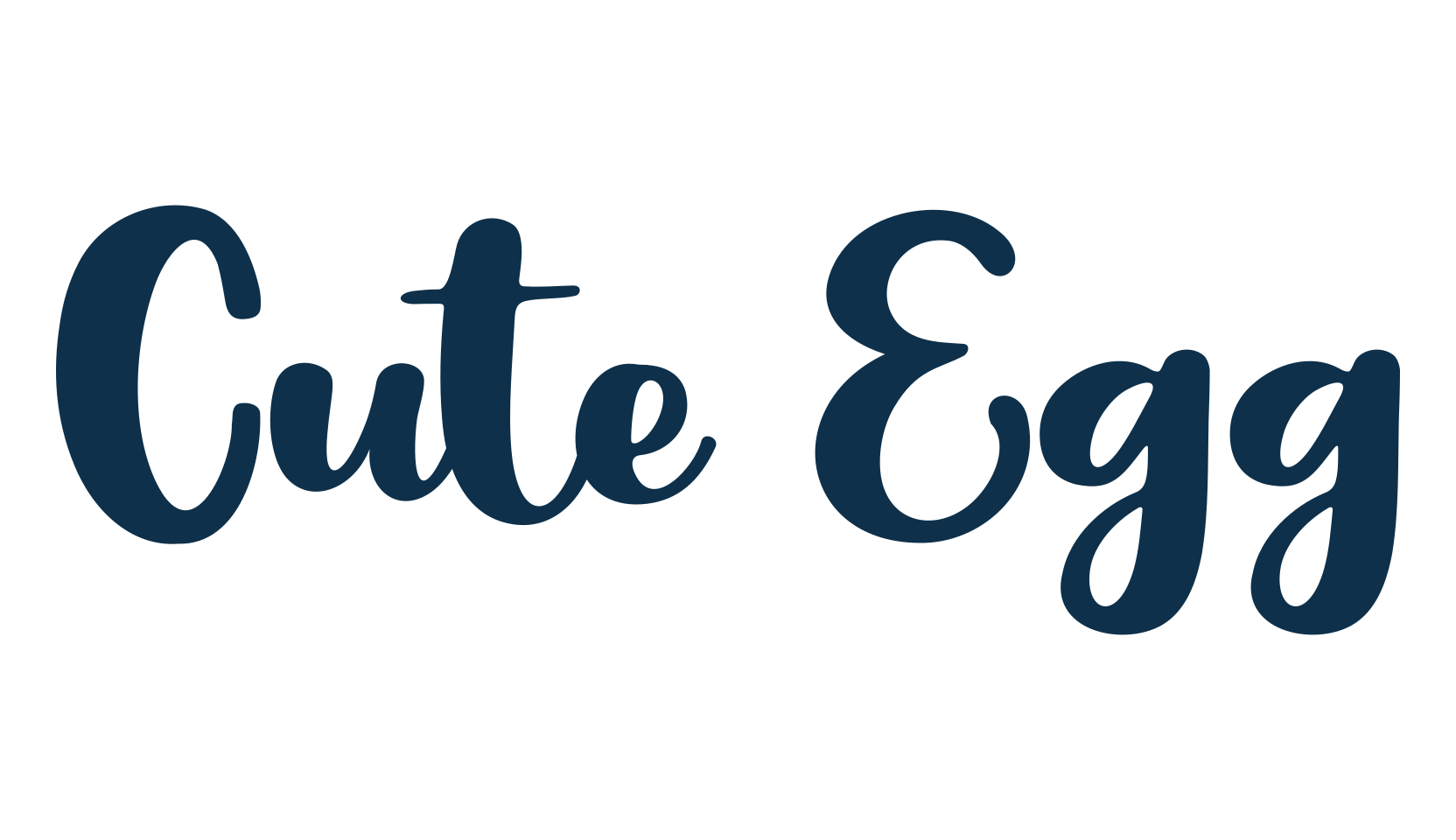 Cute Egg, various font preview