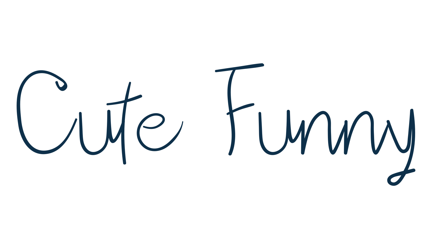 Cute Funny, handwriting font preview