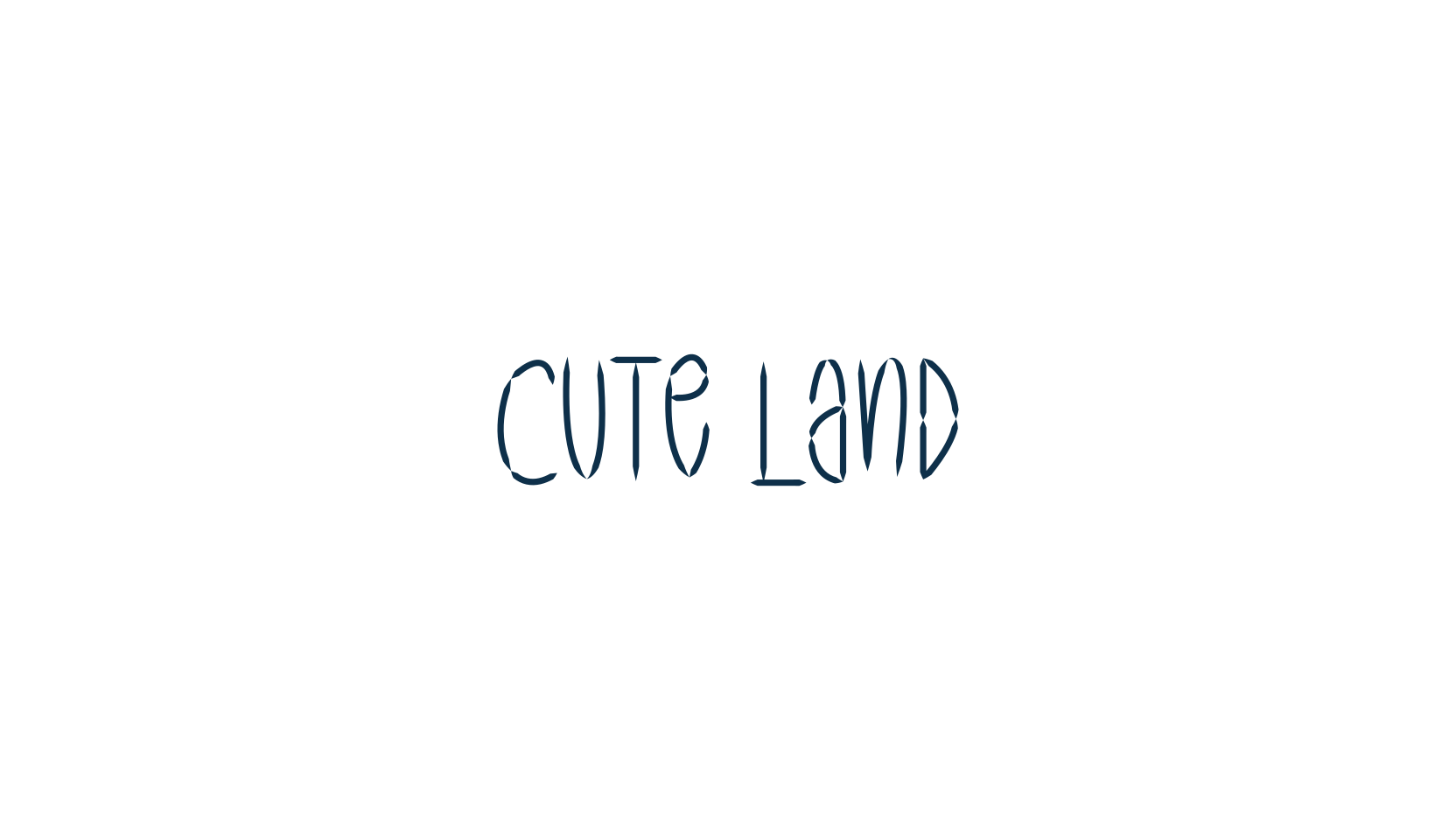 Cute Land, various font preview
