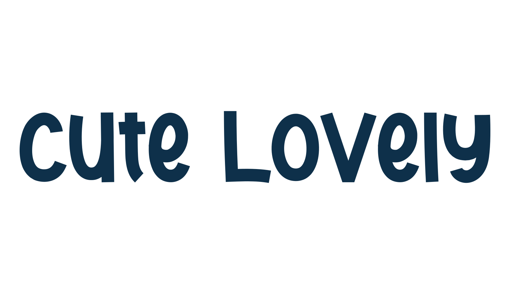 Cute Lovely, fancy cartoon decorative font preview
