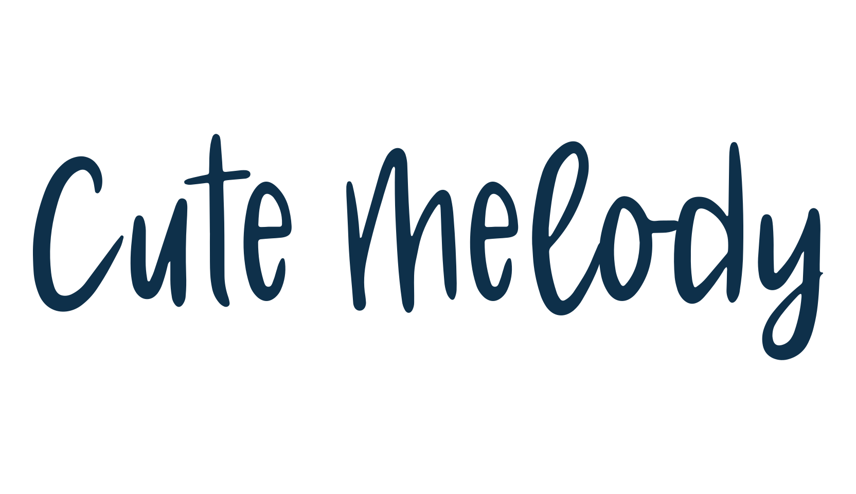 Cute Melody, script handwritten fancy decorative calligraphy font preview