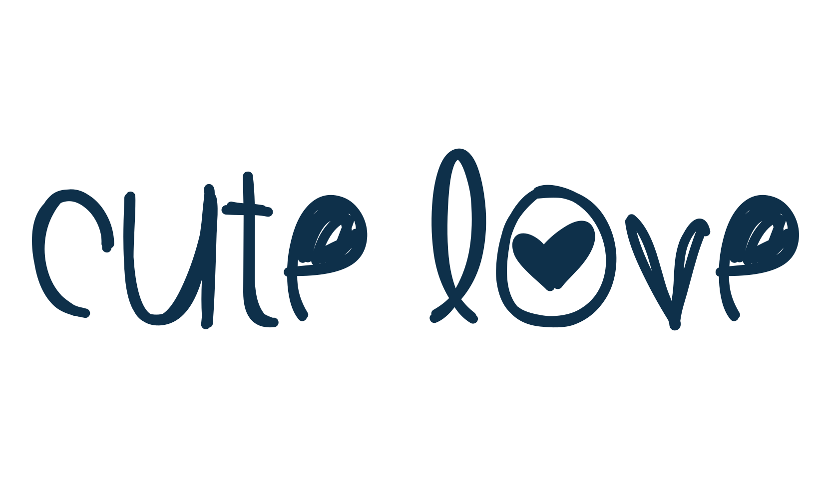 Cute Love (cutelove), various font preview