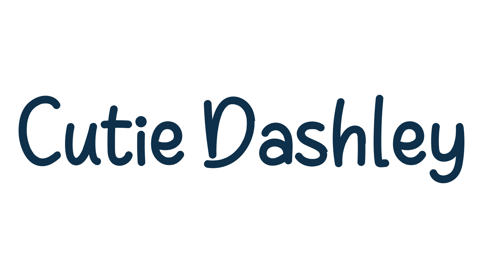 Cutie Dashley, display market font preview