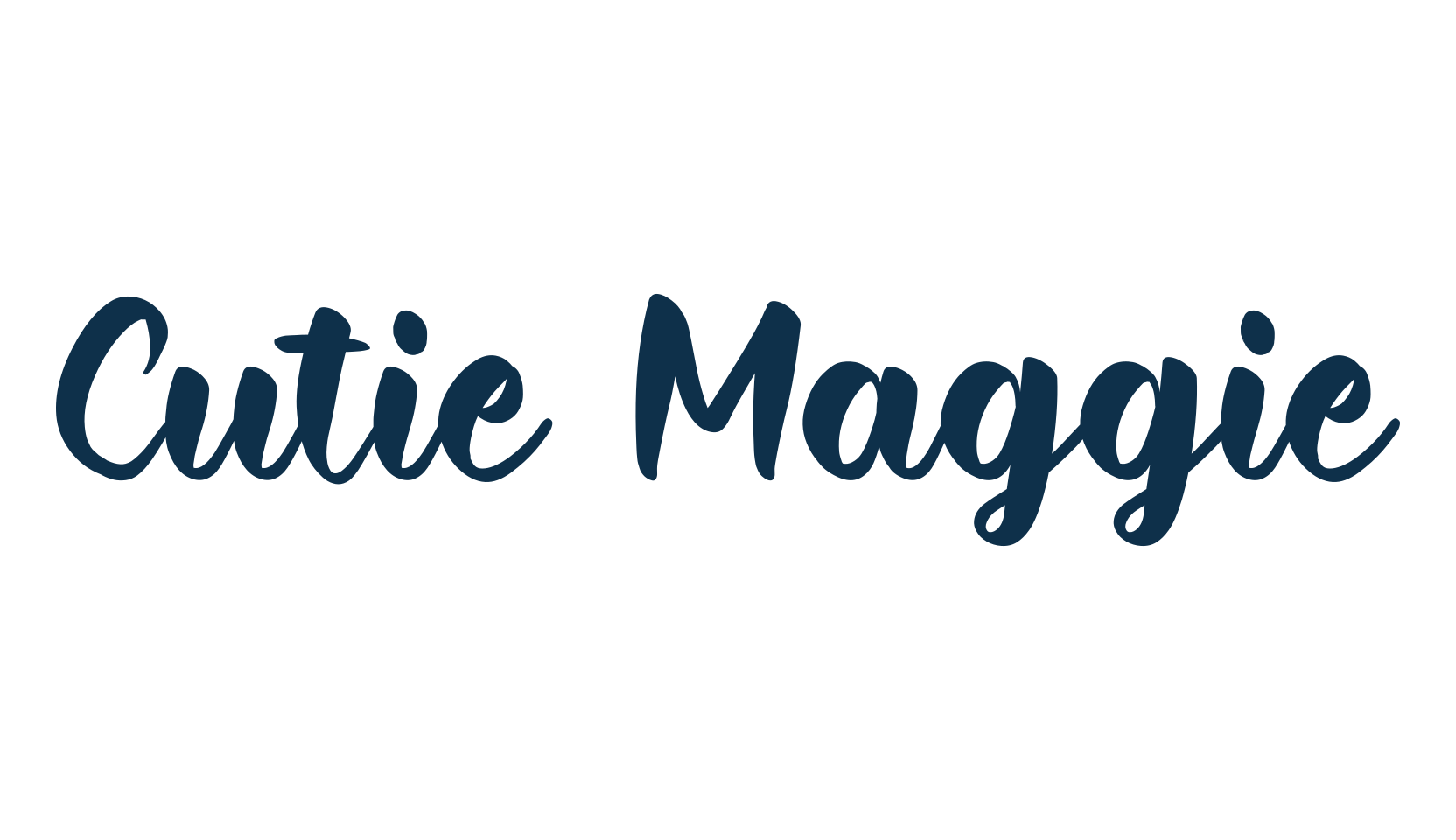 Cutie Maggie, fancy decorative font preview
