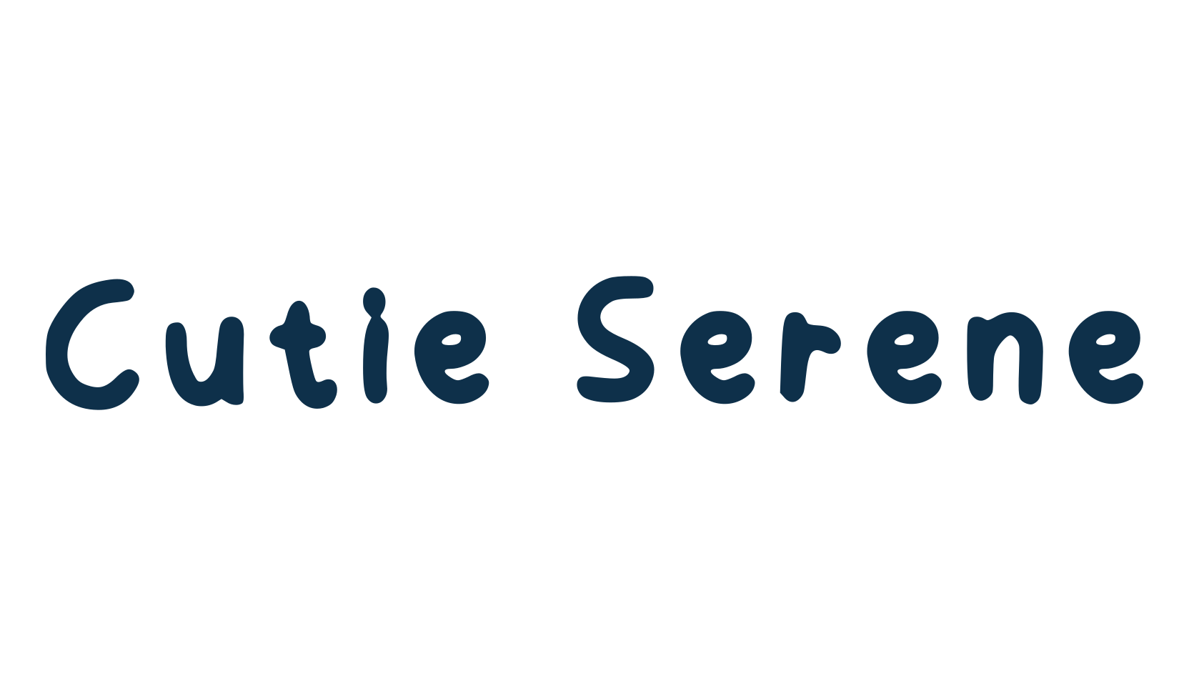 Cutie Serene, script handwritten fancy decorative calligraphy font preview