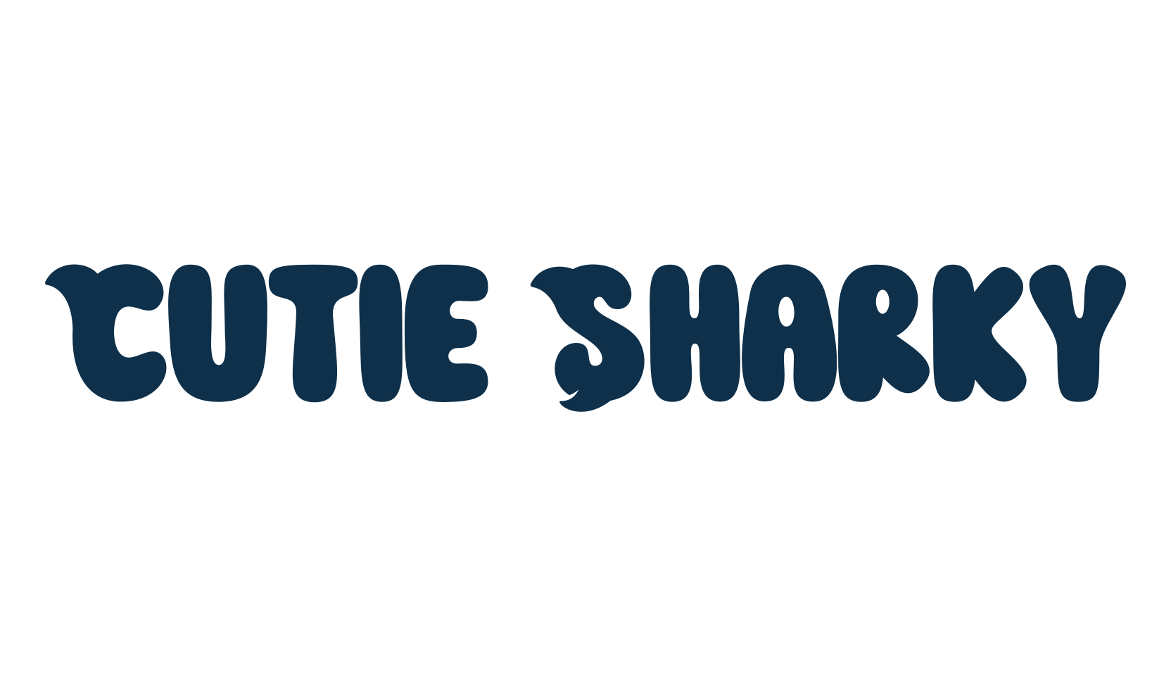 Cutie Sharky, fancy cartoon decorative font preview