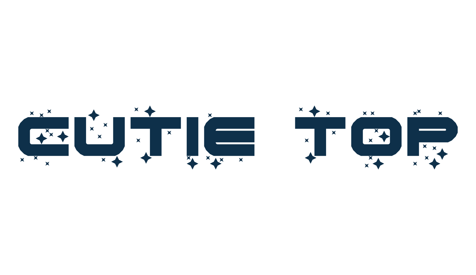 Cutie Top, decorative font preview