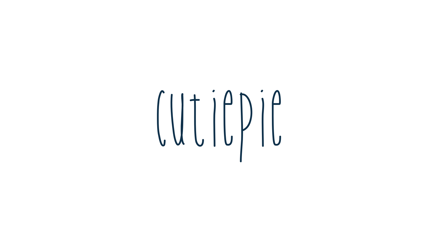 Cutiepie, script handwritten fancy decorative calligraphy font preview