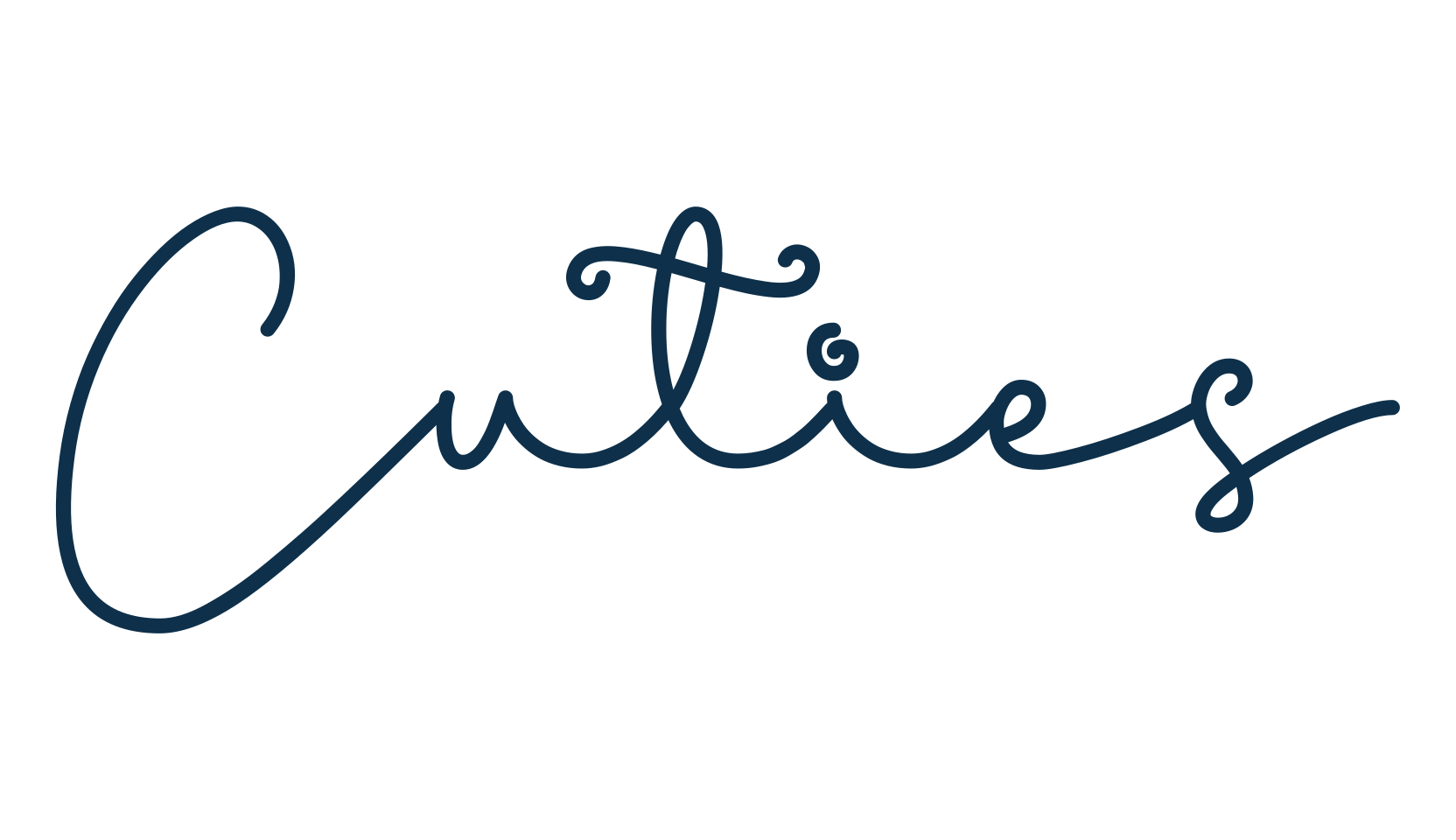 Cuties, script handwritten fancy decorative calligraphy font preview