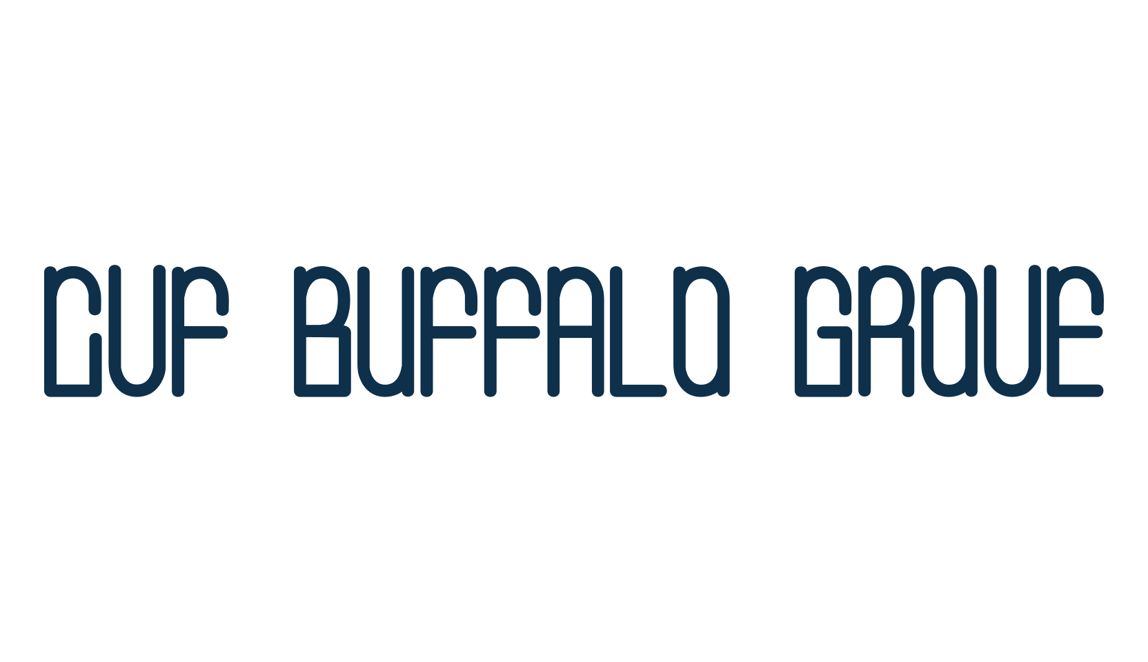 CVF Buffalo Grove, groovy font preview
