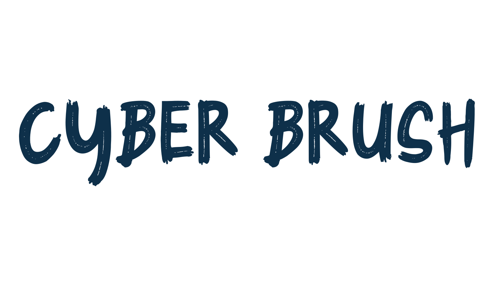 Cyber Brush (cyber-brush), script brush fancy decorative calligraphy font preview