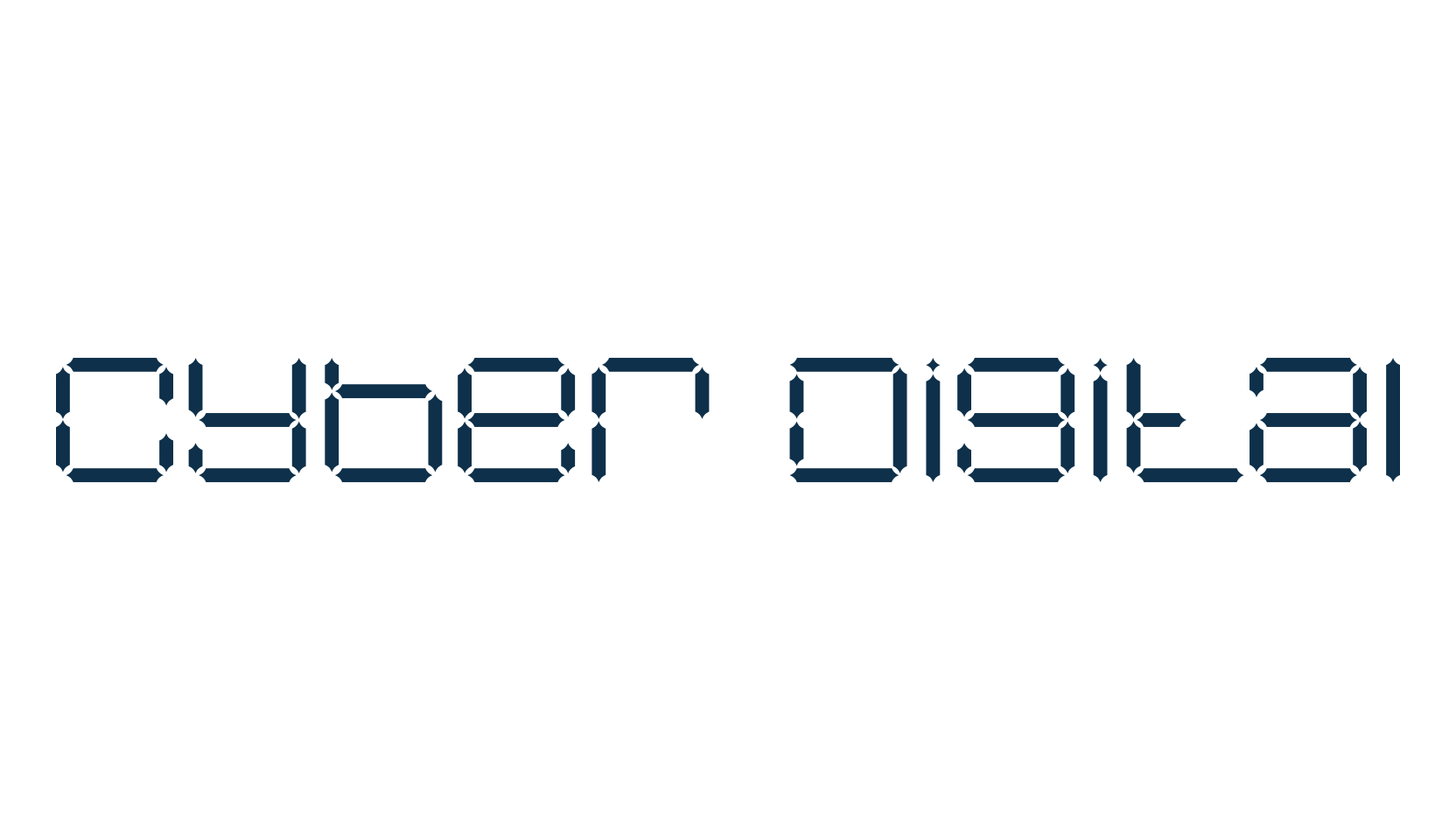 Cyber Digital, techno lcd sci-fi font preview