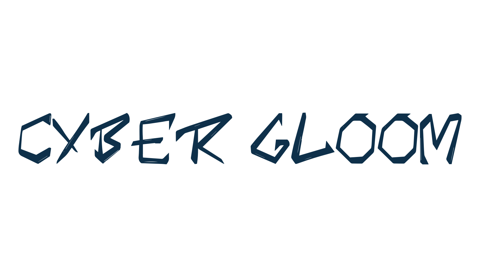 Cyber Gloom, display market font preview