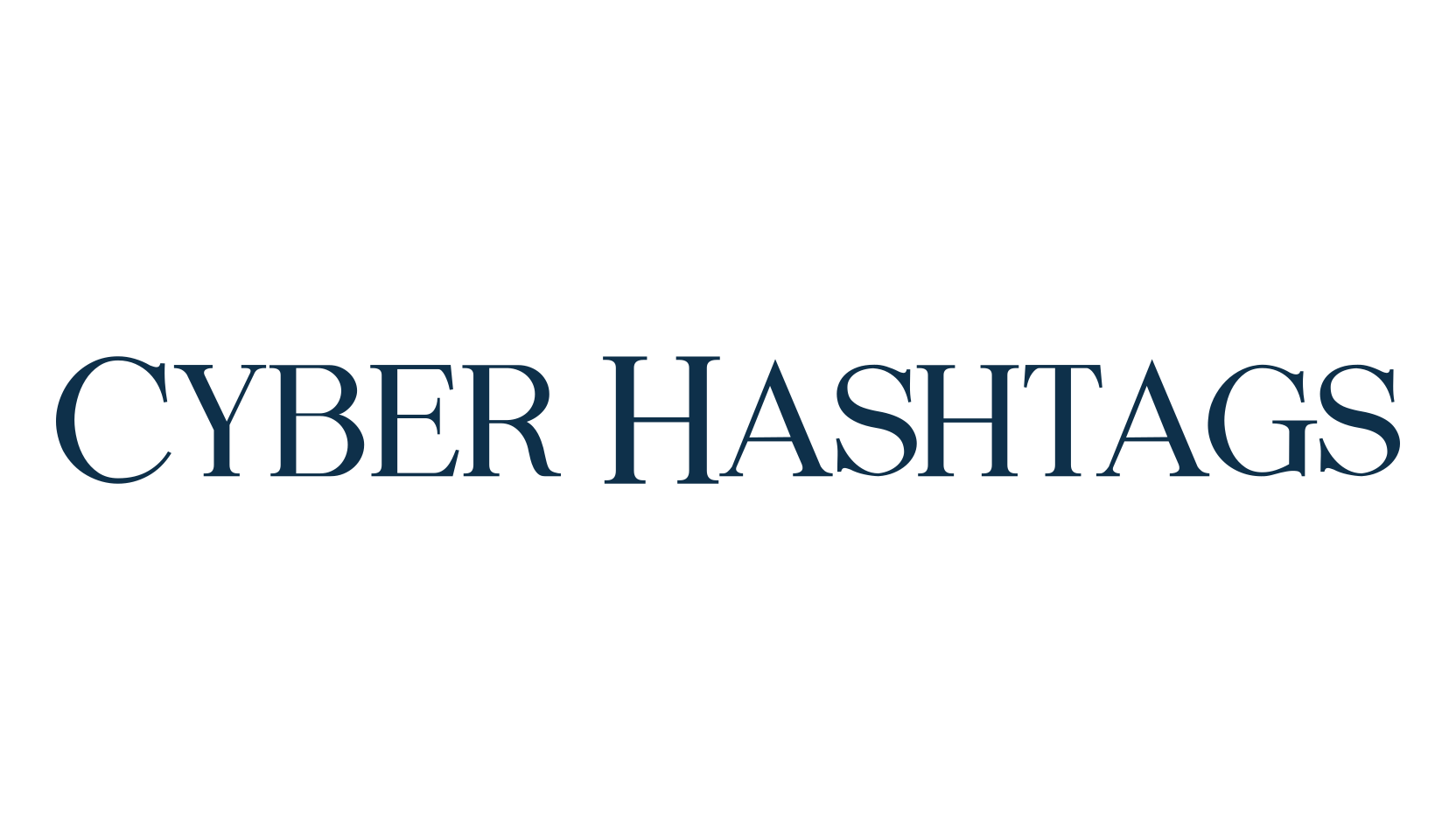 Cyber Hashtags, serif font preview