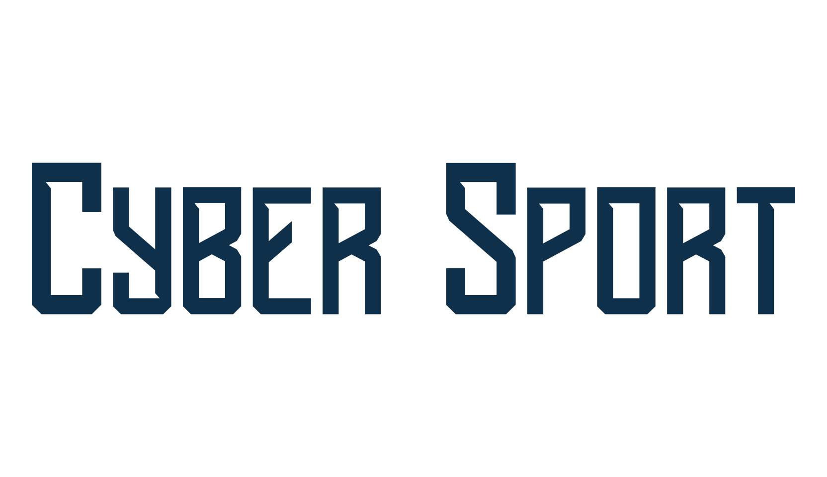 Cyber Sport, techno sci-fi font preview