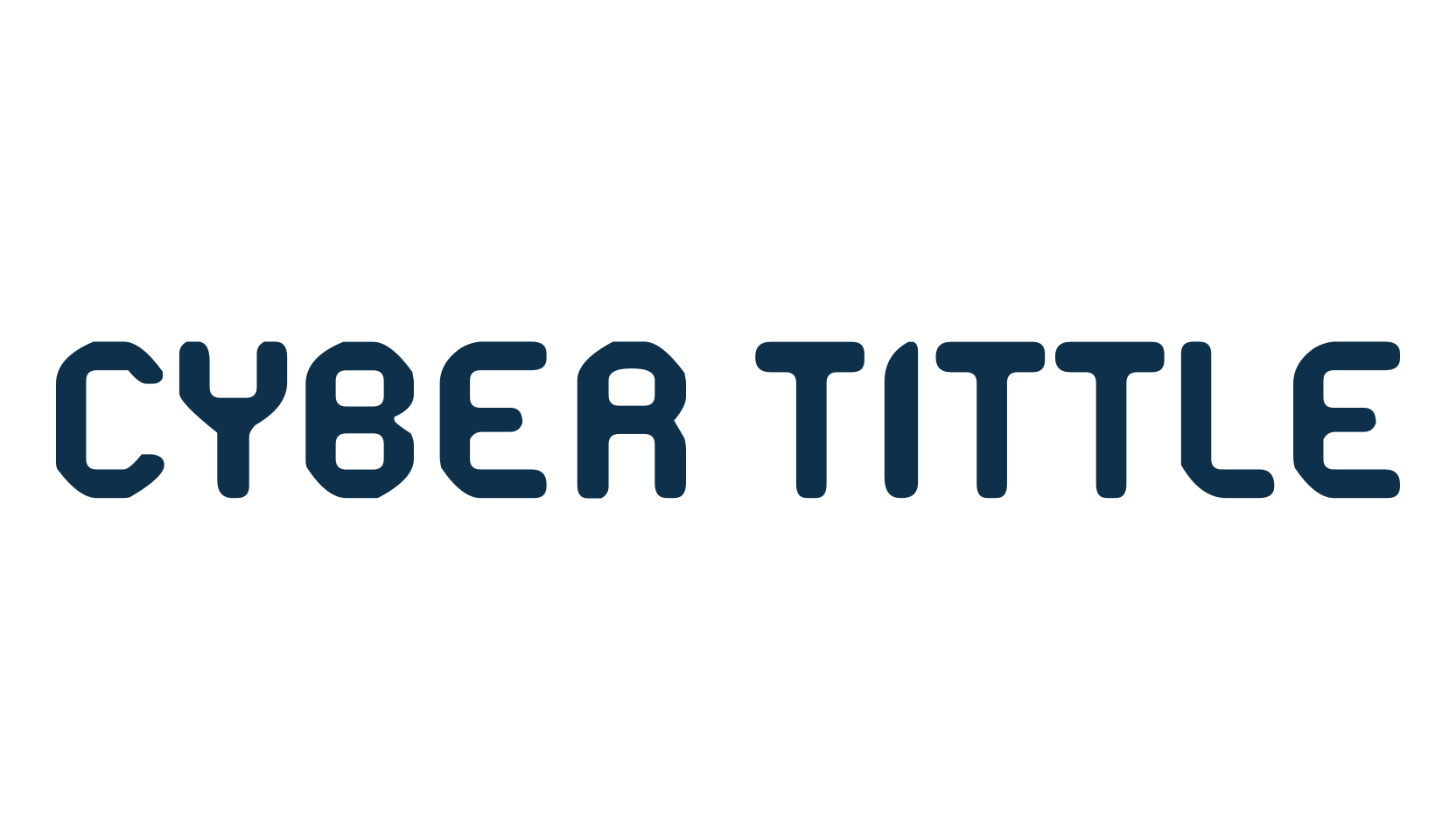 Cyber Tittle, fancy various techno sci-fi font preview