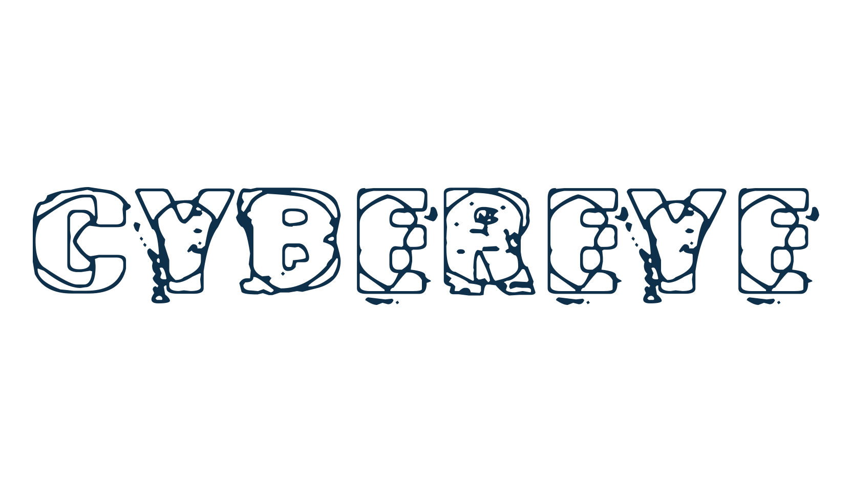 Cybereye, destroy font preview