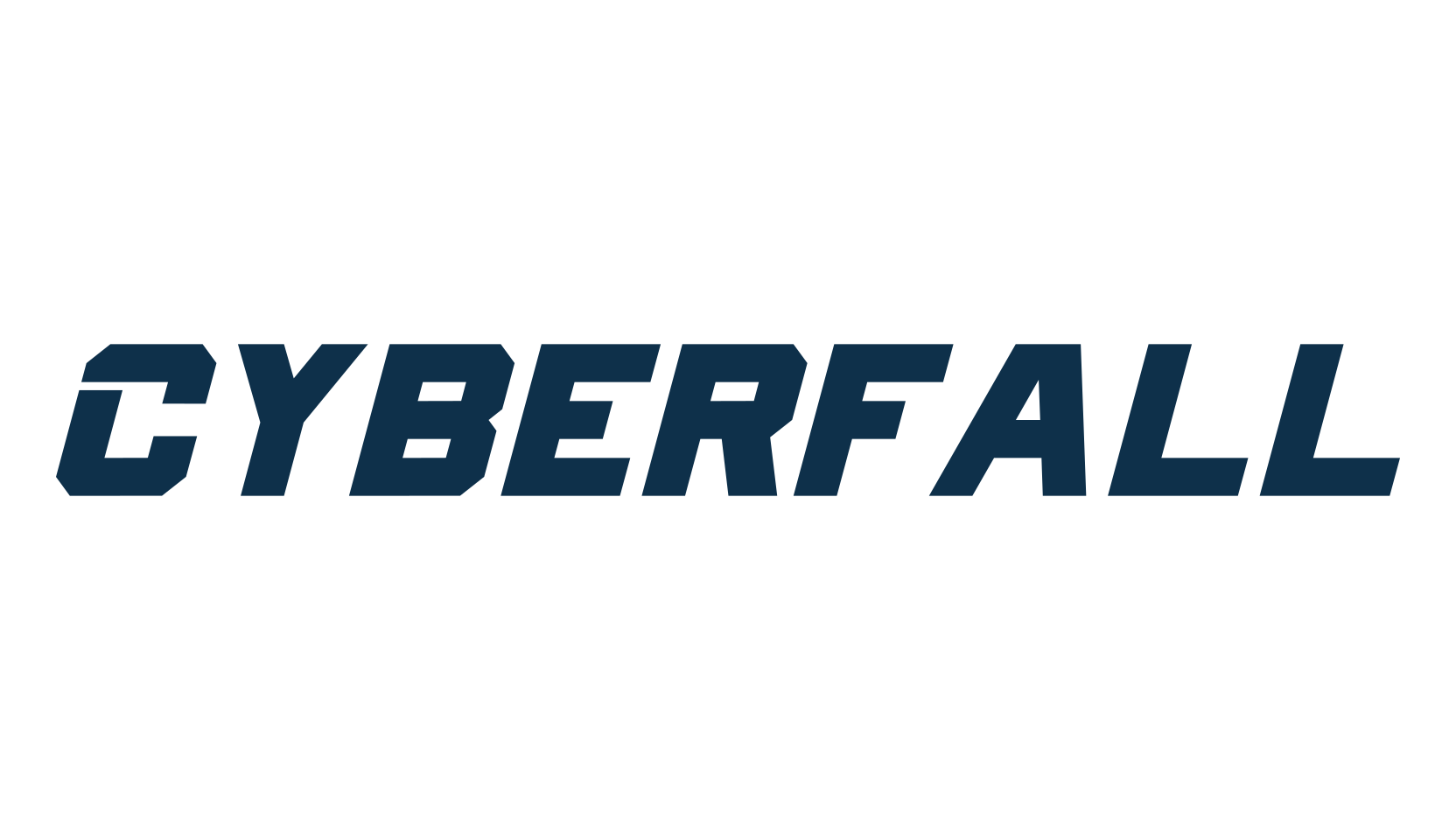 Cyberfall, techno sci-fi font preview
