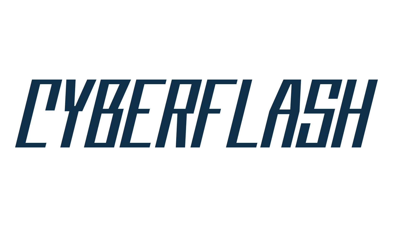 Cyberflash, techno sci-fi font preview