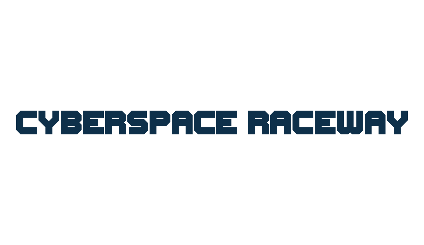 Cyberspace Raceway, techno sci-fi font preview