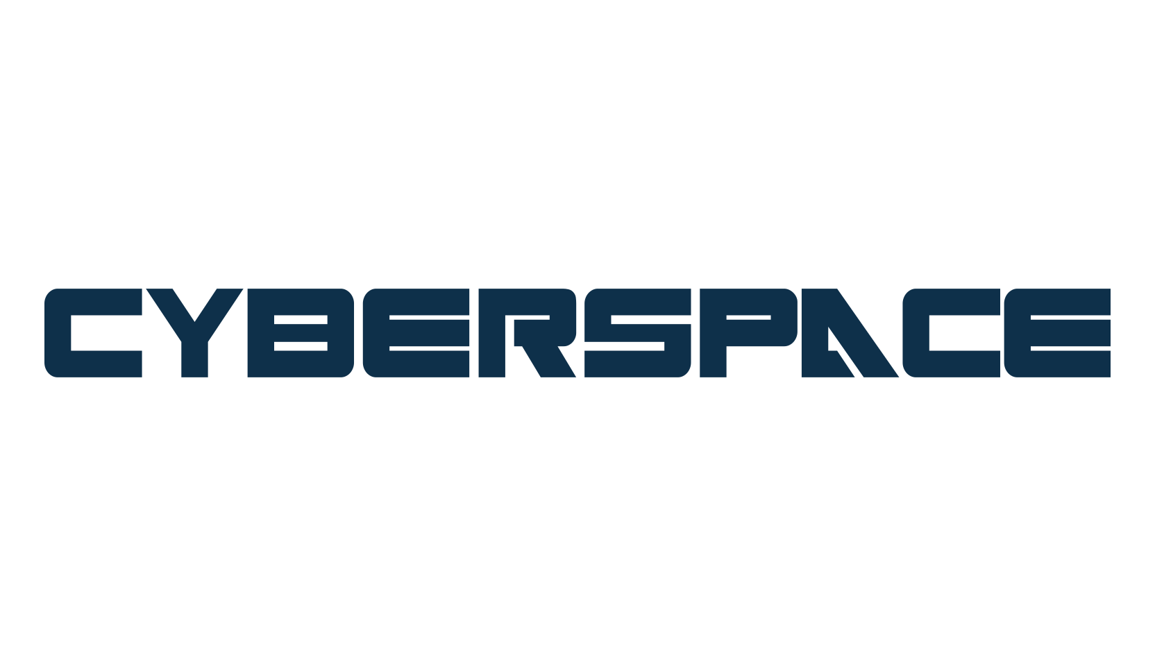 Cyberspace, techno sci-fi font preview