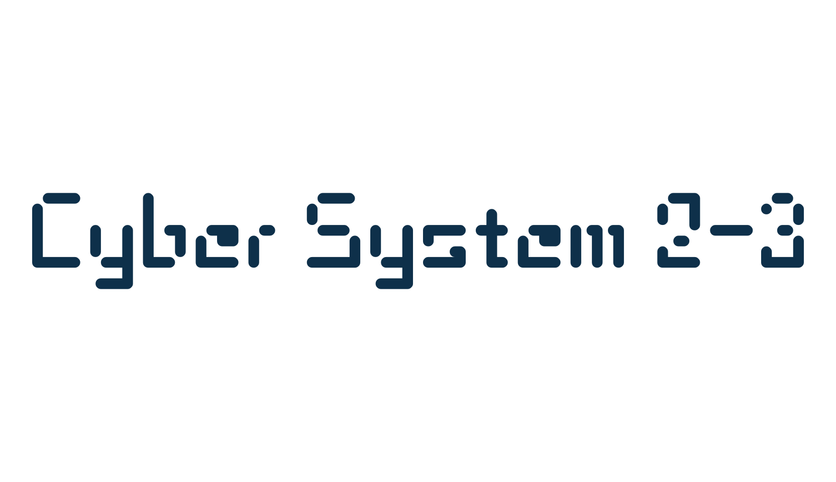 Cyber System 2-3, sci-fi font preview