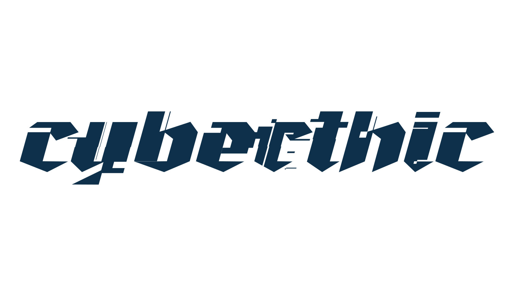 Cyberthic, fancy various techno sci-fi font preview
