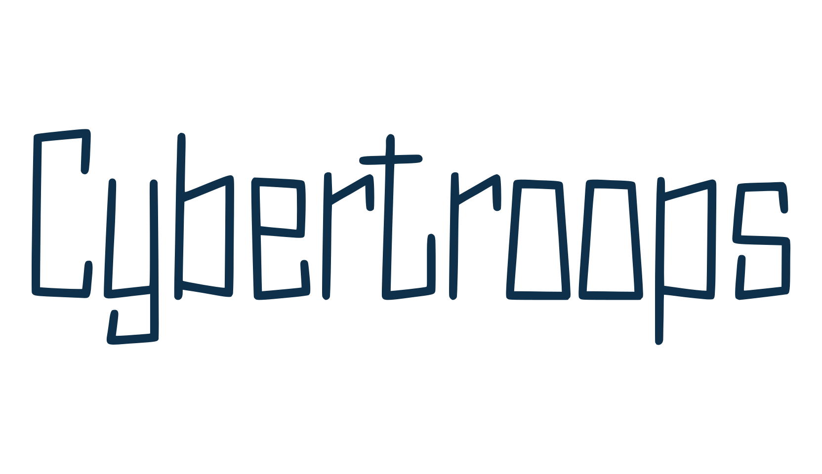 Cybertroops, fancy various decorative font preview