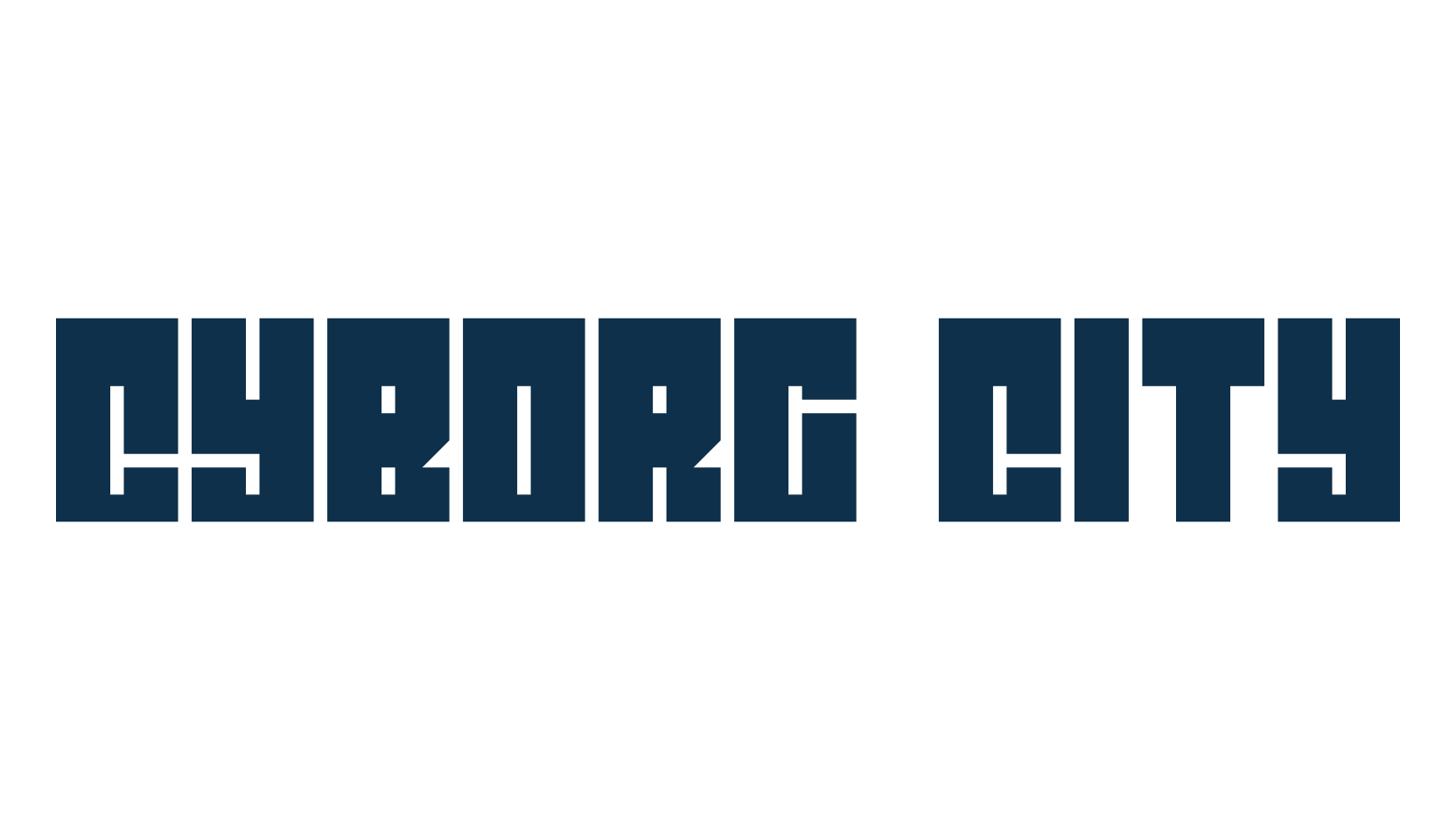 Cyborg City, sci-fi font preview