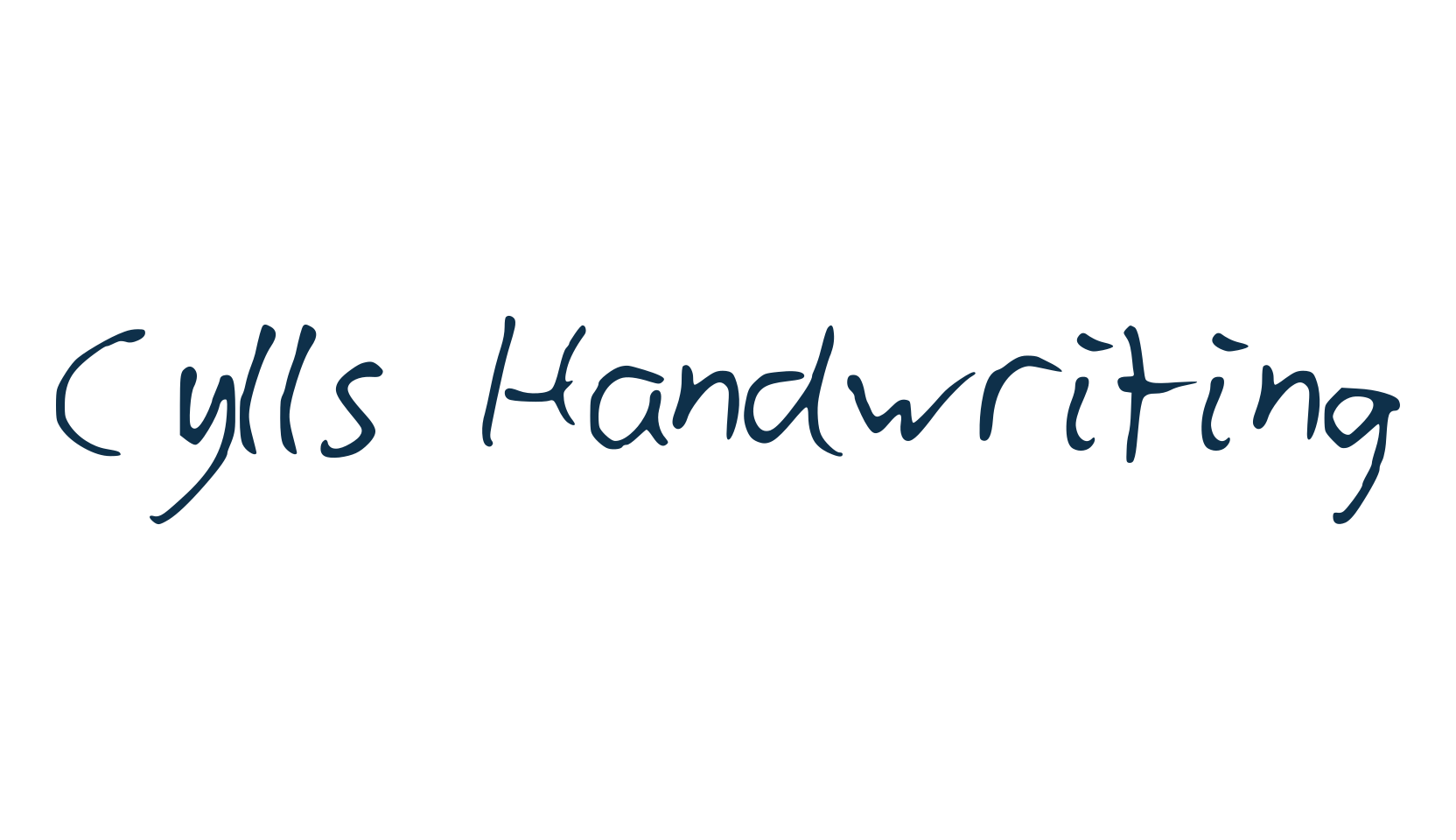Cylls Handwriting, handwriting font preview