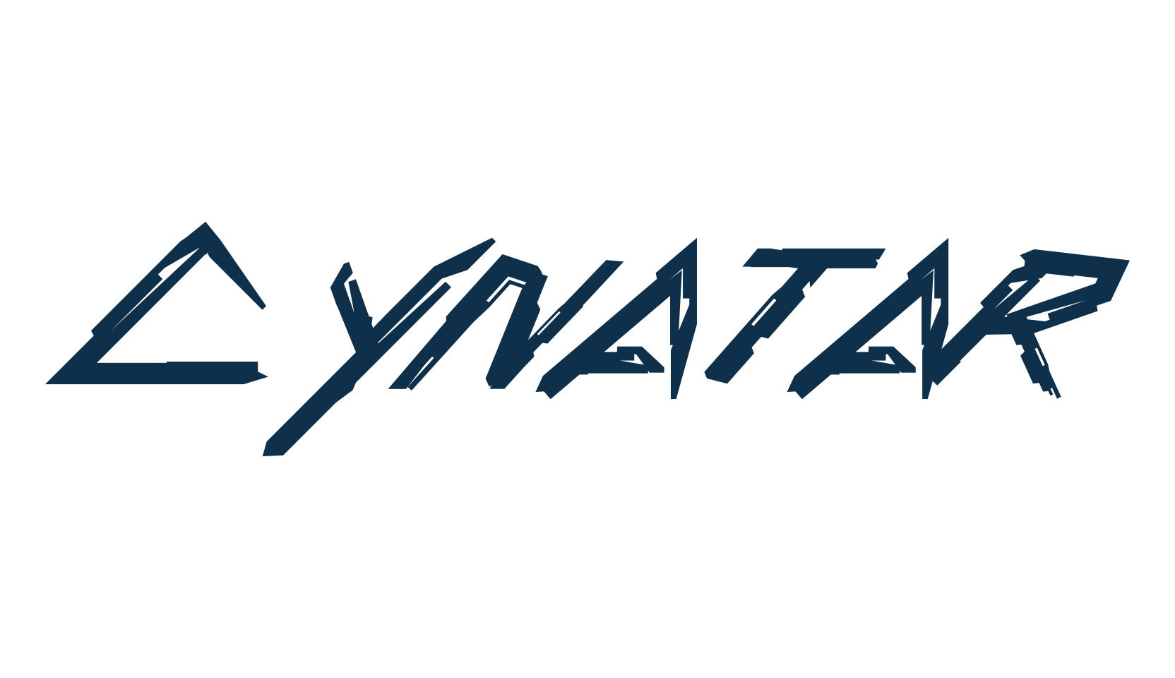 Cynatar, sci-fi font preview